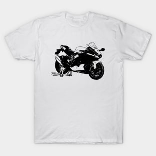 Ninja ZX10R Bike Sketch Art T-Shirt